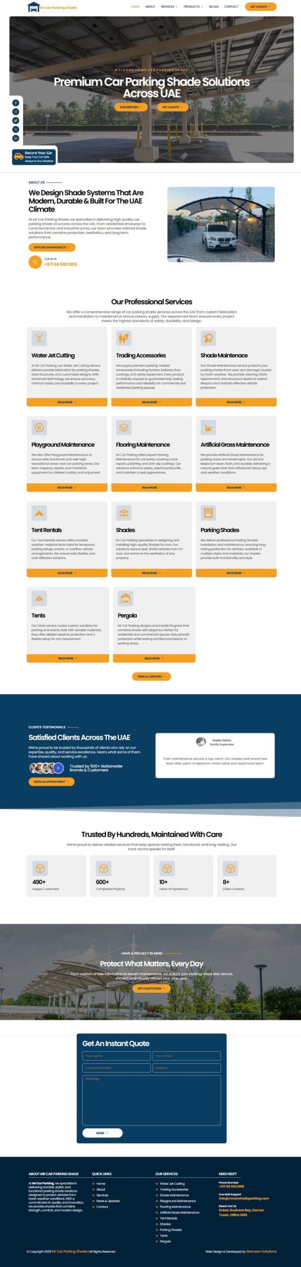 Mr Car Parking - Modern WordPress Website