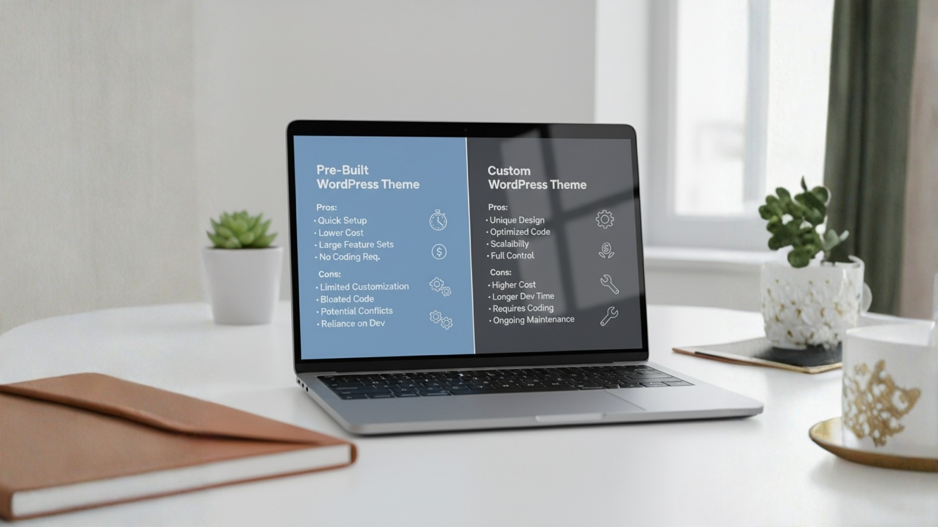 Custom WordPress website showing responsive layout on multiple devices